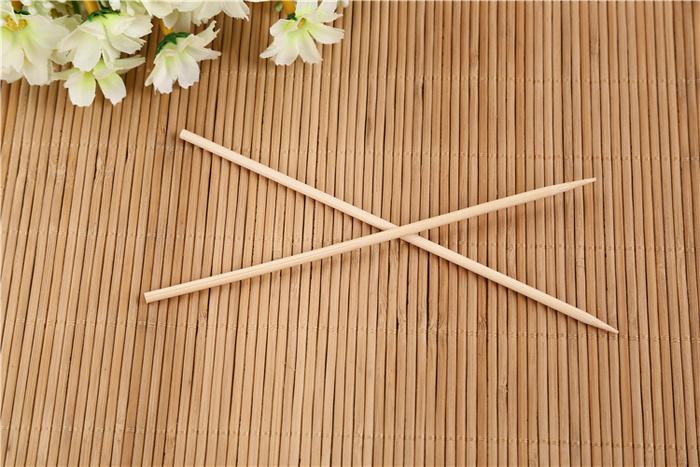 BBQ sticks made of bamboo for grilling meat and veggies BBQ sticks made of bamboo for grilling meat and veggies